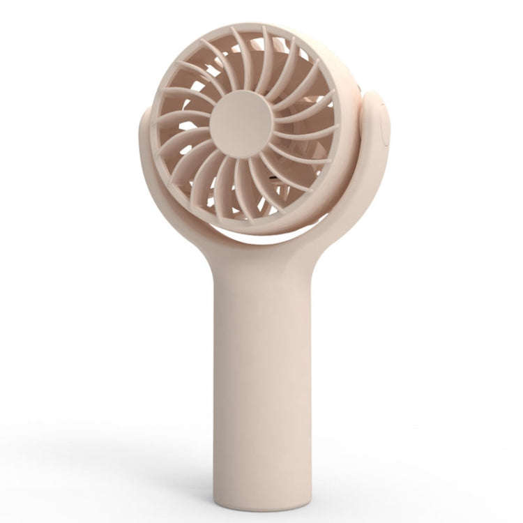 Mini Handheld Small Fan Rechargeable Mute Desktop Portable Fan(Pink)
