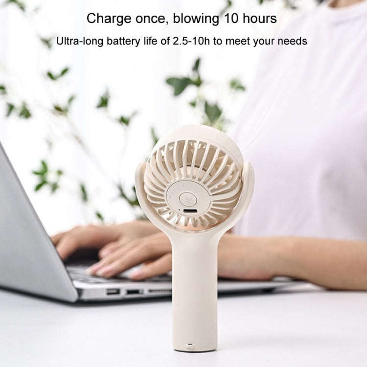 Mini Handheld Small Fan Rechargeable Mute Desktop Portable Fan(Green)