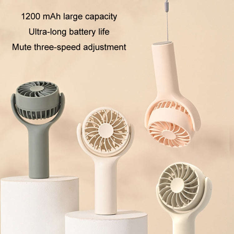 Mini Handheld Small Fan Rechargeable Mute Desktop Portable Fan(Green)