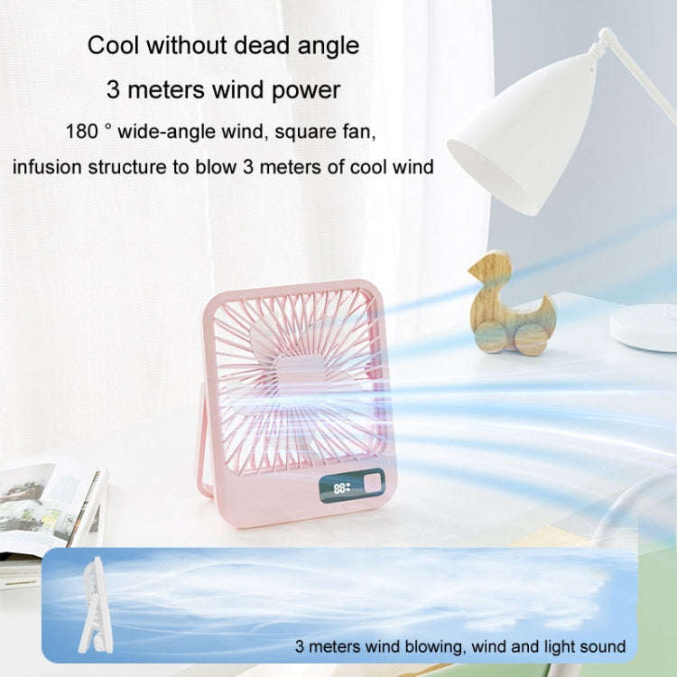 Home Desktop Wall Mounted Fan USB Portable Desktop Mini Fan(Ginger)