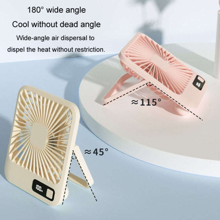 Home Desktop Wall Mounted Fan USB Portable Desktop Mini Fan(Ginger)