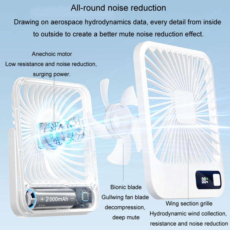 Home Desktop Wall Mounted Fan USB Portable Desktop Mini Fan(Pink)