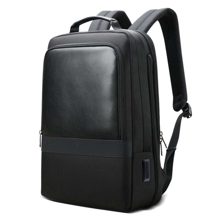 Bopai 61-26111 Large Capacity Business Commuter Laptop Backpack With USB+Type-C Port(Black)