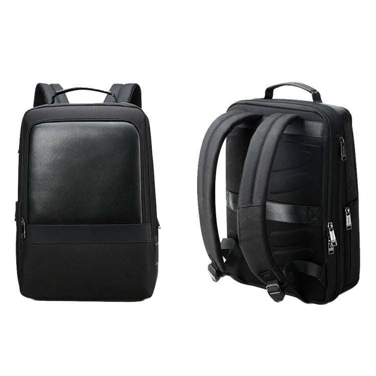 Bopai 61-26111 Large Capacity Business Commuter Laptop Backpack With USB+Type-C Port(Black)