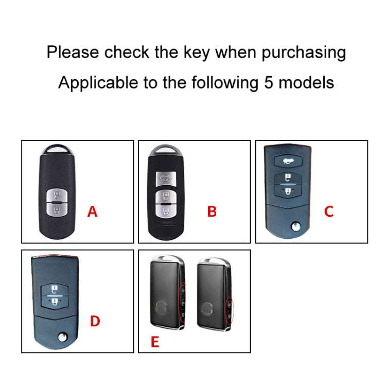 For Mazda Car Key Mover Multifunctional Keychain Anti-lost Number Plate(C)