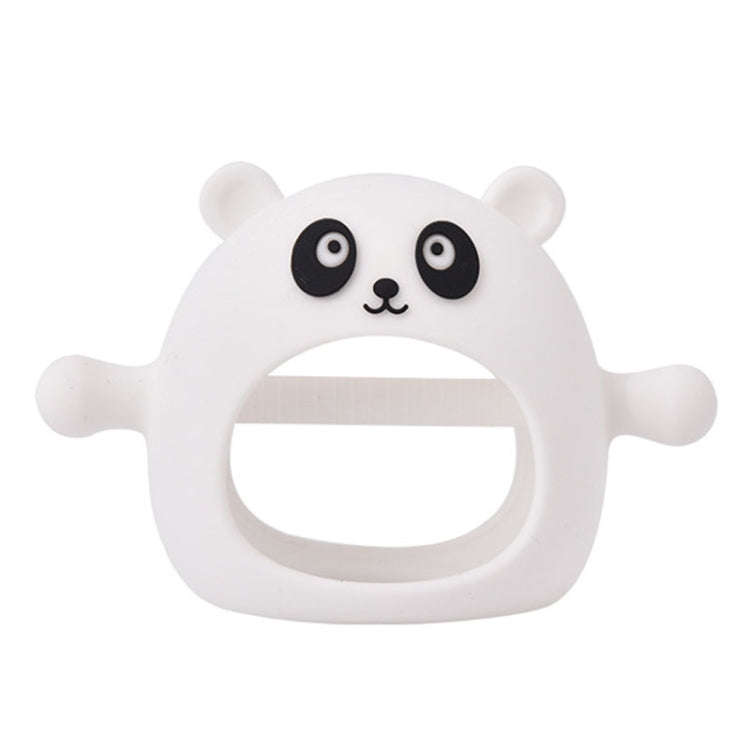 Baby Hand Protector Silicone Gloves Teether Anti Hand Eating Teething Toys(White)