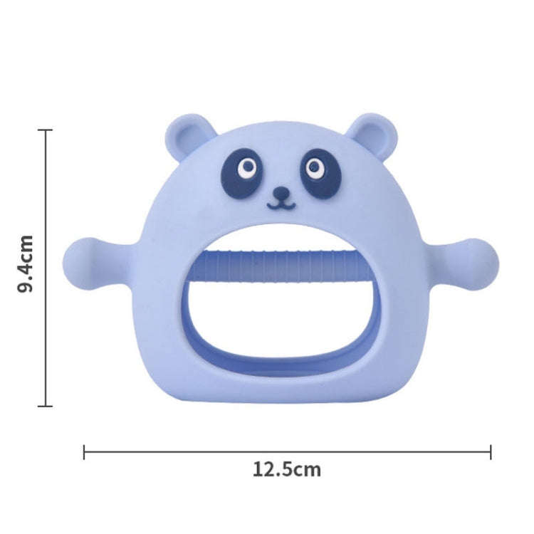 Baby Hand Protector Silicone Gloves Teether Anti Hand Eating Teething Toys(Khaki)