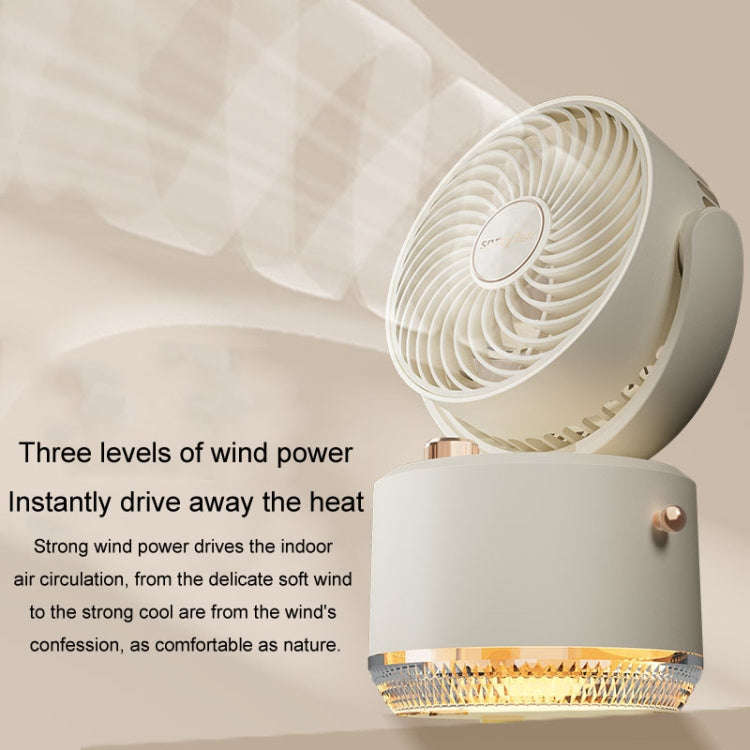 USB Charging Cooler Air Conditioning Fan Desktop Cooling Fan Swing Humidifier(Green)