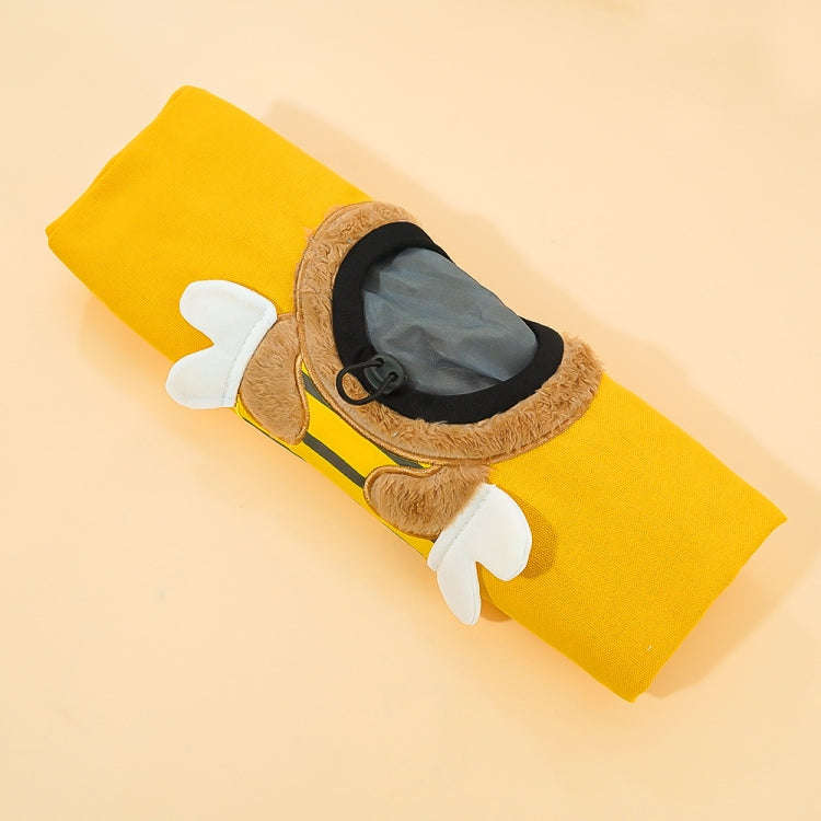 Pet Out Bag Crossbody Tote Cat Bag Small Dog Expandable Shoulder Bag, Size: L(Yellow Bee)