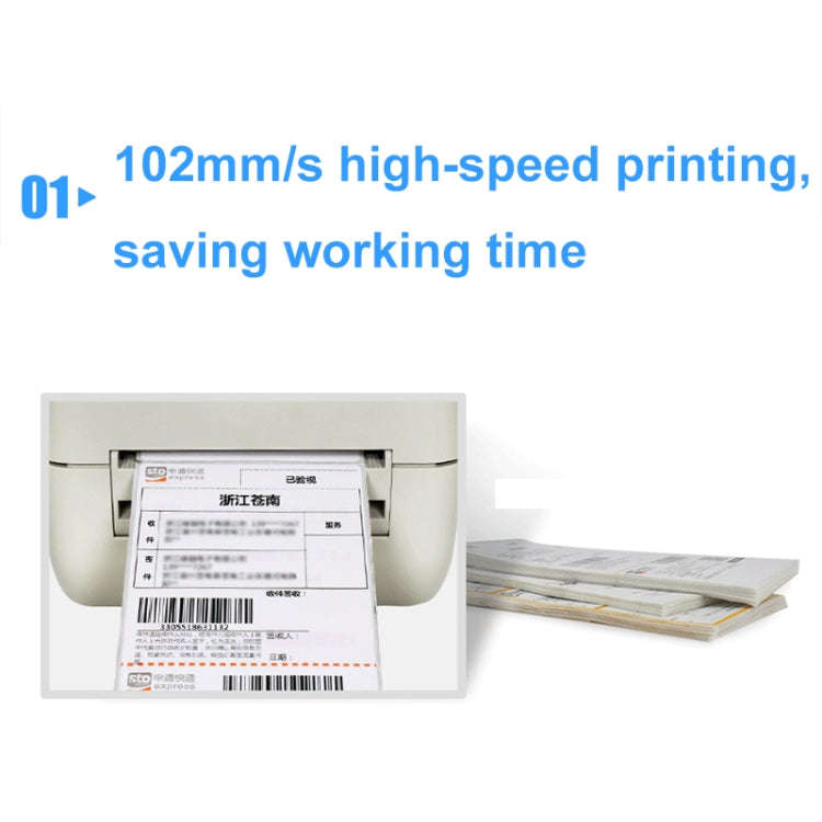 Xprinter XP-450B USB Port Supermarket Cashier Barcode Thermal Printer(EU Plug)