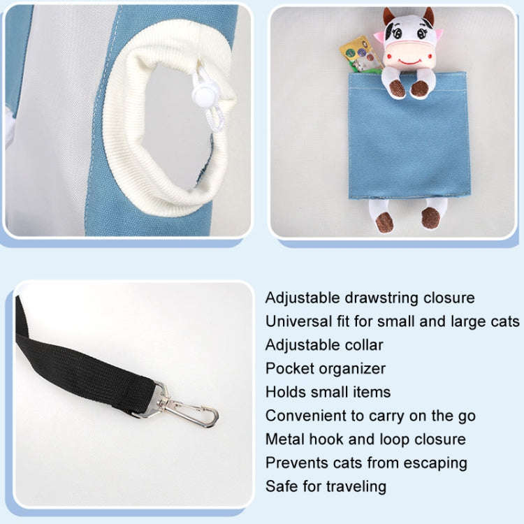 Handheld Large Capacity Breathable Exposed Canvas Cat Bag Outdoor Portable Pet Bag(Green)