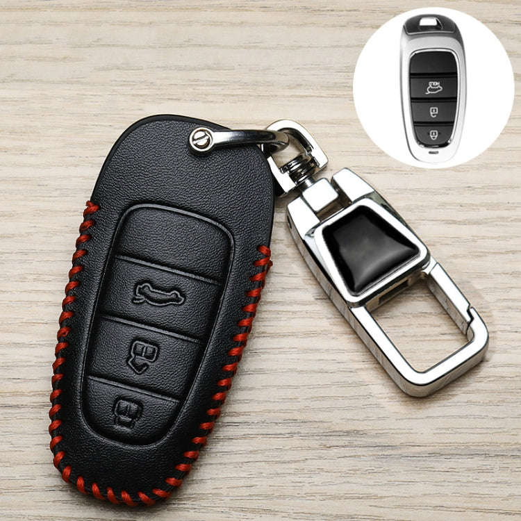 For Hyundai Car Key Cover Multifunctional Keychains Anti-lost Number Plates, Style: J