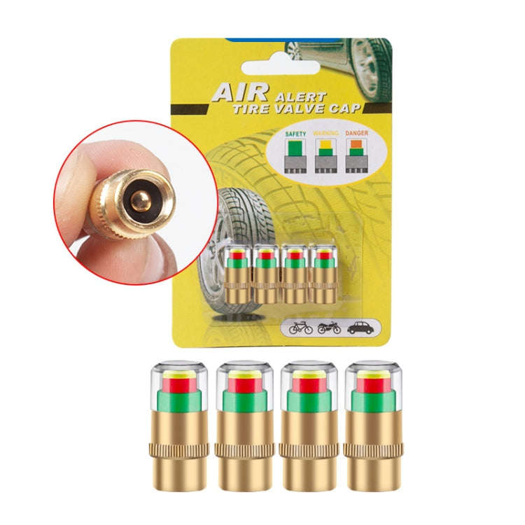 2.4BAR Vehicle Tire Pressure Monitoring Warning Cap, : Brass Core