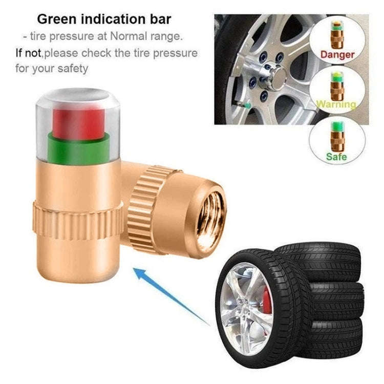 2.4BAR Vehicle Tire Pressure Monitoring Warning Cap, : Anti-theft with Wrench