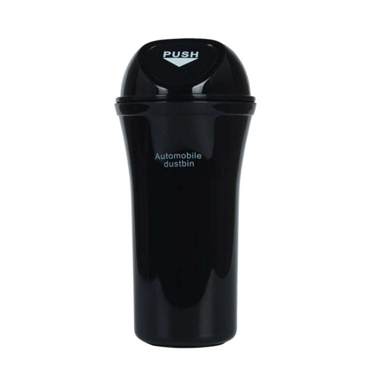 Car Mini Trash Can Multifunctional Interior Storage Box(Black)