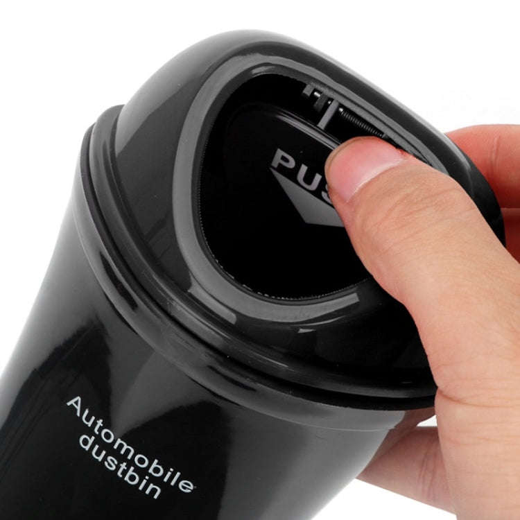 Car Mini Trash Can Multifunctional Interior Storage Box(Red)