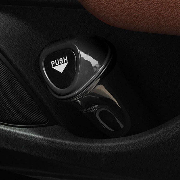 Car Mini Trash Can Multifunctional Interior Storage Box(Black)