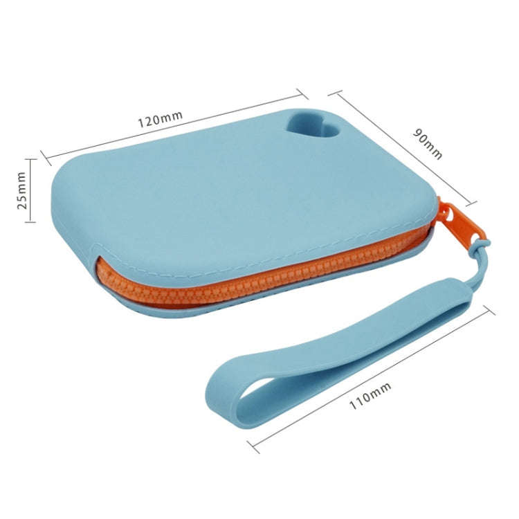 Silicone Storage Bag Portable Key Card Package Waterproof Dustproof Data Earphone Mini Bag(Light ...