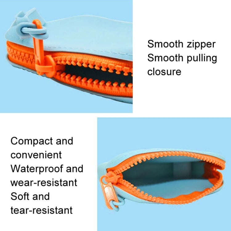 Silicone Storage Bag Portable Key Card Package Waterproof Dustproof Data Earphone Mini Bag(Dark G...