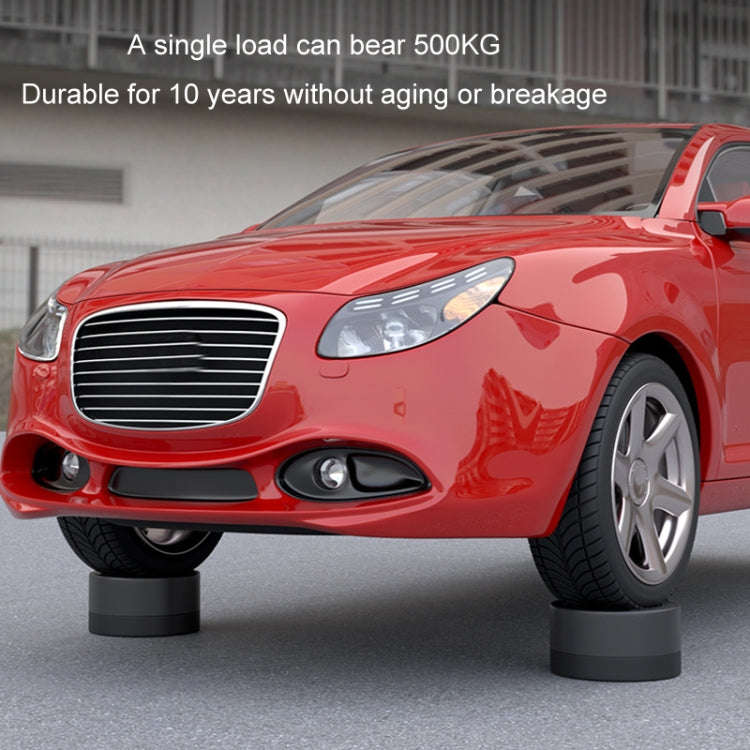 Washing Machine Base Non-Slip Heightening Fixed Shock-Absorbing Foot Pads, Color: Black 8.5cm