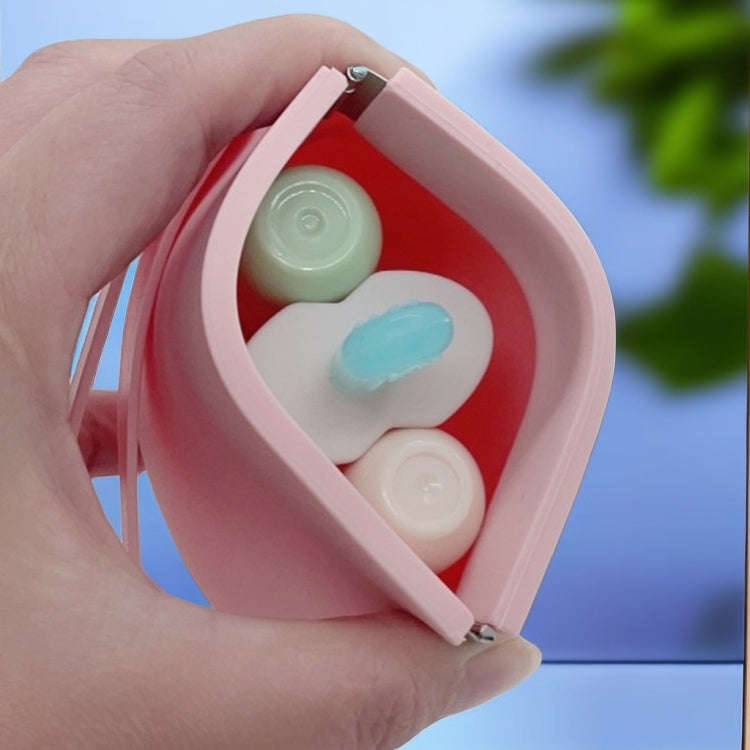 Silicone Elastic Coin Pouch Tie Handle Clasp Coin Storage Bag(Pink)