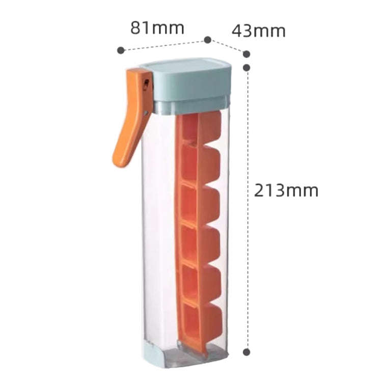 Press Type Home DIY Ice Cube Mold Ice Maker Ice Storage Box(Pearl White)