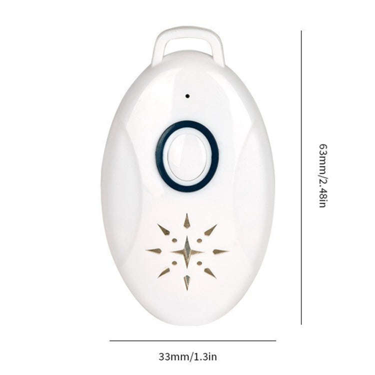 Mini USB Rechargeable Fly Repeller Outdoor Portable Mobile Mosquito Repellent Device(White)