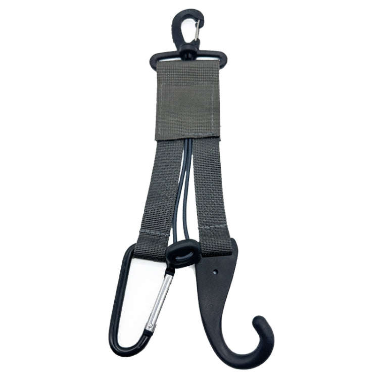 Multifunctional Strapping Hook Buckle Portable Packing Hook Webbing(Black)