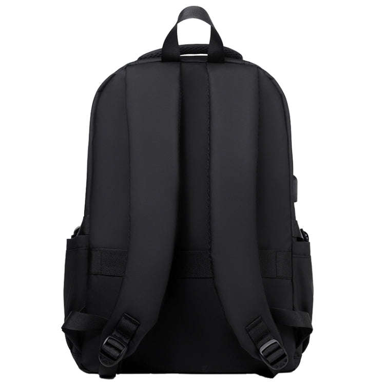 WEIXIER B682 Large Capacity Double Shoulder Backpack Casual Waterproof Travel Bag(Black)