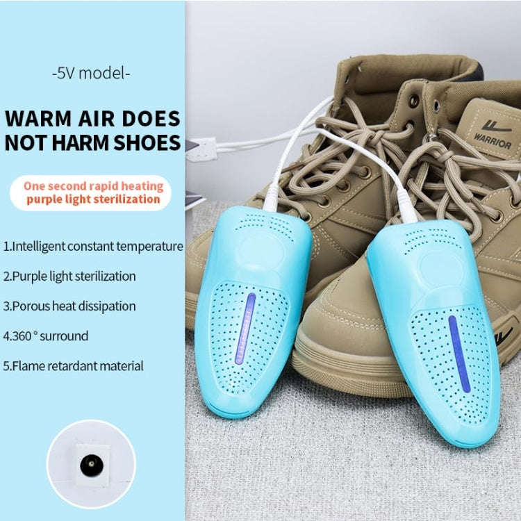 Electric Shoe Dryer with UV Sterilization Powered By 5V USB(Purple)