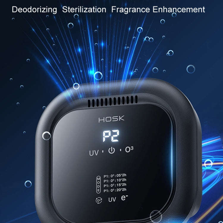 HOSK XT-01 UV Pet Air Purifier Household Deodorant Ozone Generator, Size: Charging(Black)