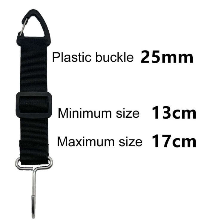 A62 Automobile Stroller Storage Hooks Car Multifunctional Seat Rear Hangers(Black)