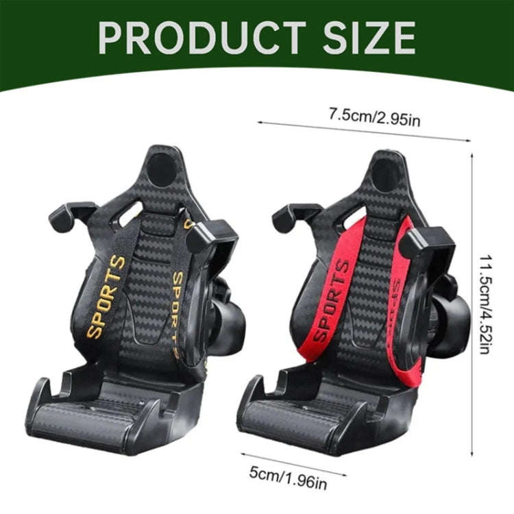 Car Gravity Air Outlet Navigation Mobile Phone Holder(Yellow Ribbon)