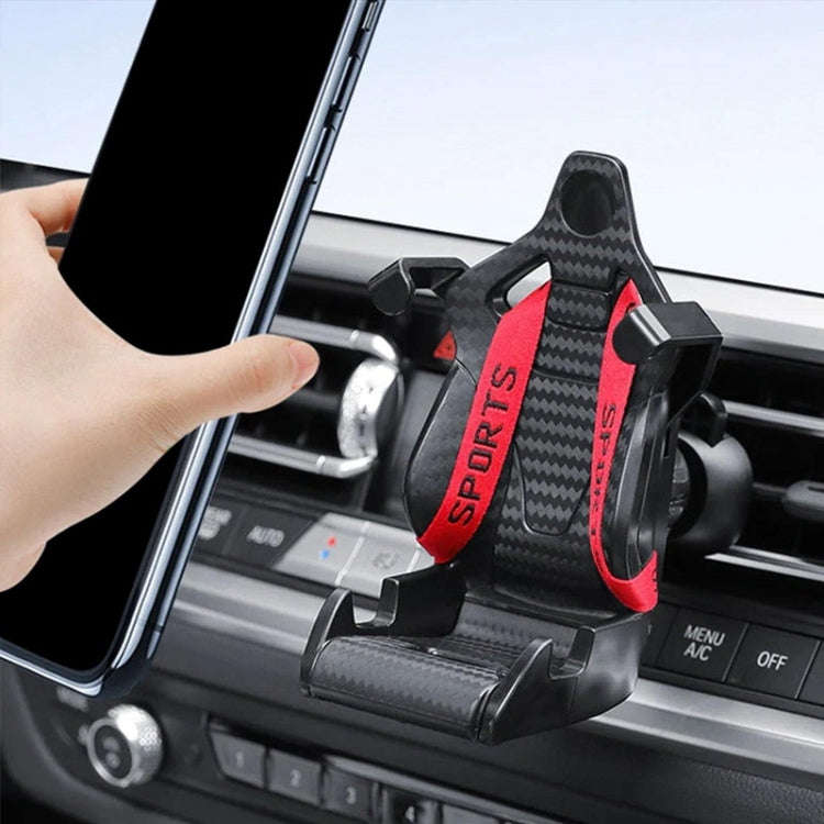 Car Gravity Air Outlet Navigation Mobile Phone Holder(Yellow Ribbon)