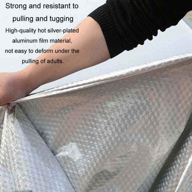 Battery Car Front Basket Rain Cover Bicycle Basket Waterproof Bag Universal, Size: Large(Silver)