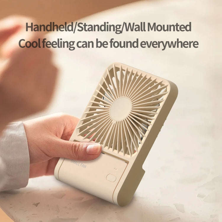 HX-123 USB Charging Wall-mounted Desktop Folding Thin and Light Small Fan(Blue)