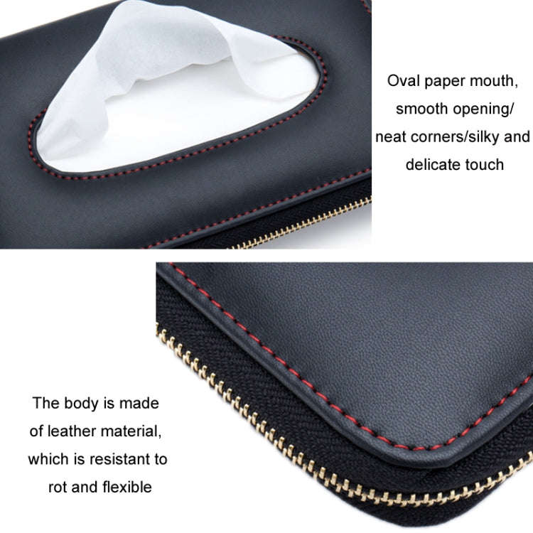 Car Sun Visor Skylight Hanging Tissue Box(H053 Beige)