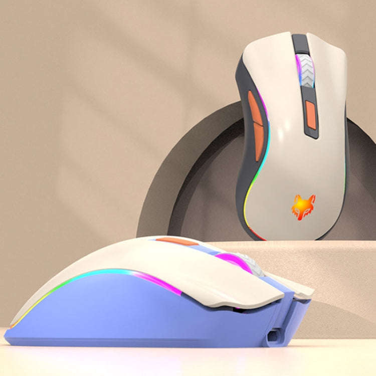 XUNSVFOX XYH52 Wireless Dual Mode Mouse Rechargeable And Silent Office Gaming Mouse(Lake Blue)