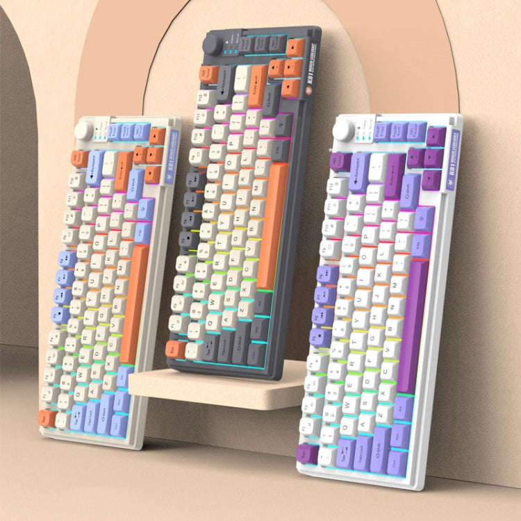 XUNSVFOX K81 Laptop Gaming Office Wired Illuminated Keyboard(Shimmer)