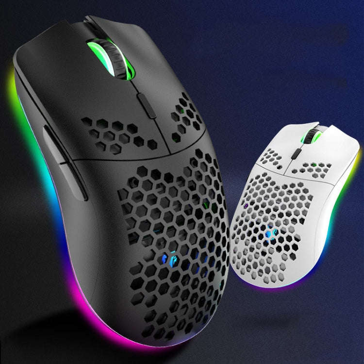 XUNSVFOX XYH80 Hollow Hole Rechargeable Wireless Gaming Mouse RGB Light Computer Office Mouse(Blue)