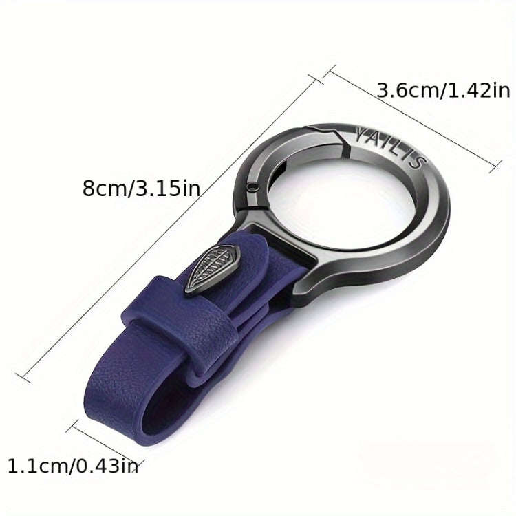 YAILIS Zinc Alloy Car Keychain Multi-functional Belt Hook Key Holder For Men & Women(Quartz Brown)