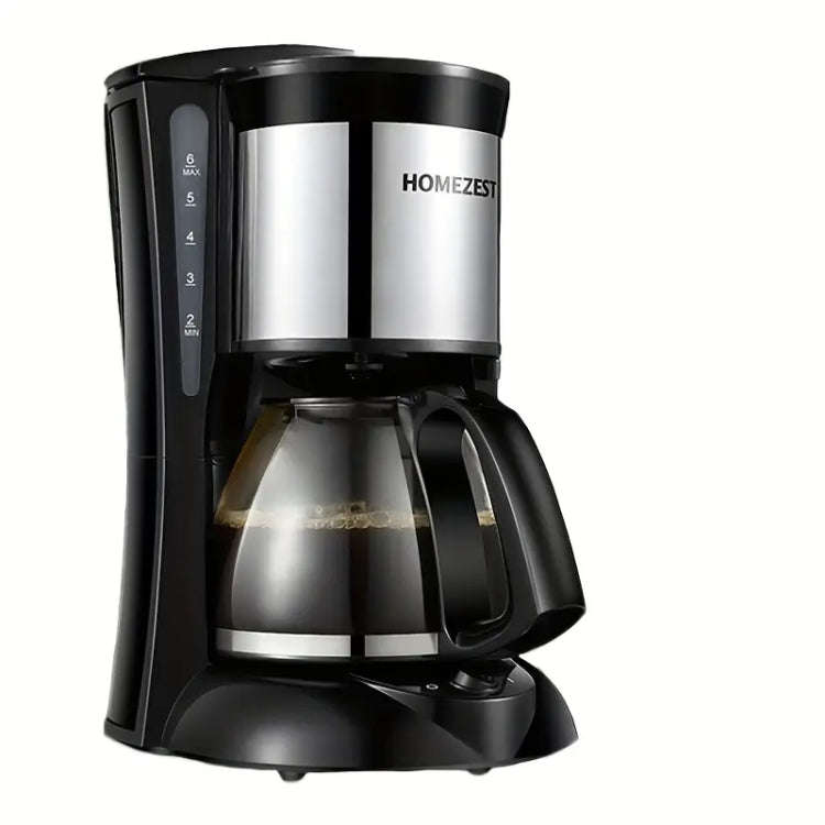 HOMEZEST 600W 0.65L  Automatic Drip Coffee Maker with Glass Carafe 2-6 Cup Capacity(323 Black UK ...