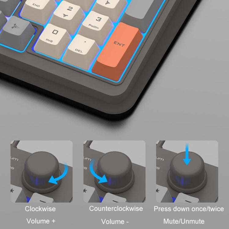XUNSVFOX K820 Wired Gaming Mechanical Feeling 94 Keys Keyboard And Mouse Set(Shimmer)