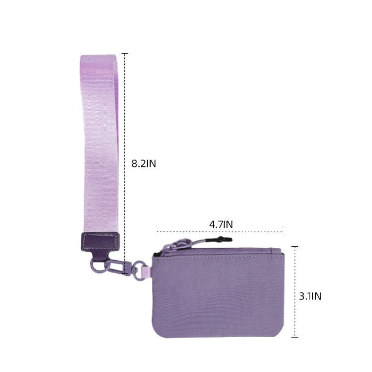 2-in-1 Portable Wrist Bag Card Holder Mini Coin Storage Bag(Red Camouflage)
