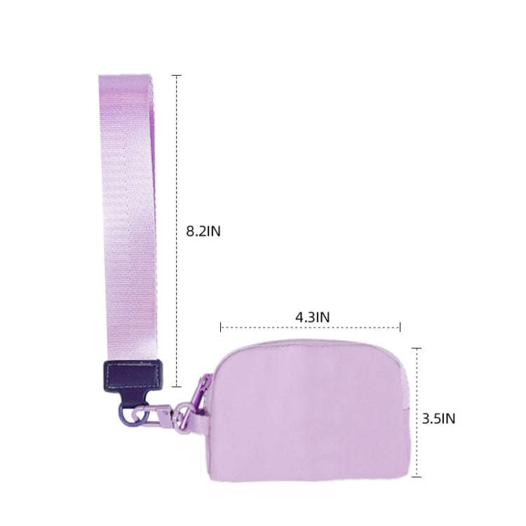 2-in-1 Portable Wrist Bag Card Holder Mini Coin Storage Bag(Red Camouflage)