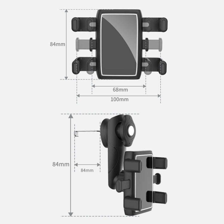 Car Multifunctional 360-degree Rotating Mobile Phone Holder(Air Outlet Model)