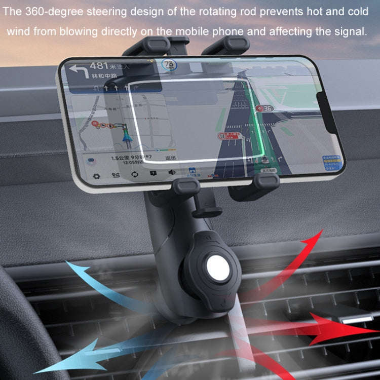 Car Multifunctional 360-degree Rotating Mobile Phone Holder(Air Outlet Model)