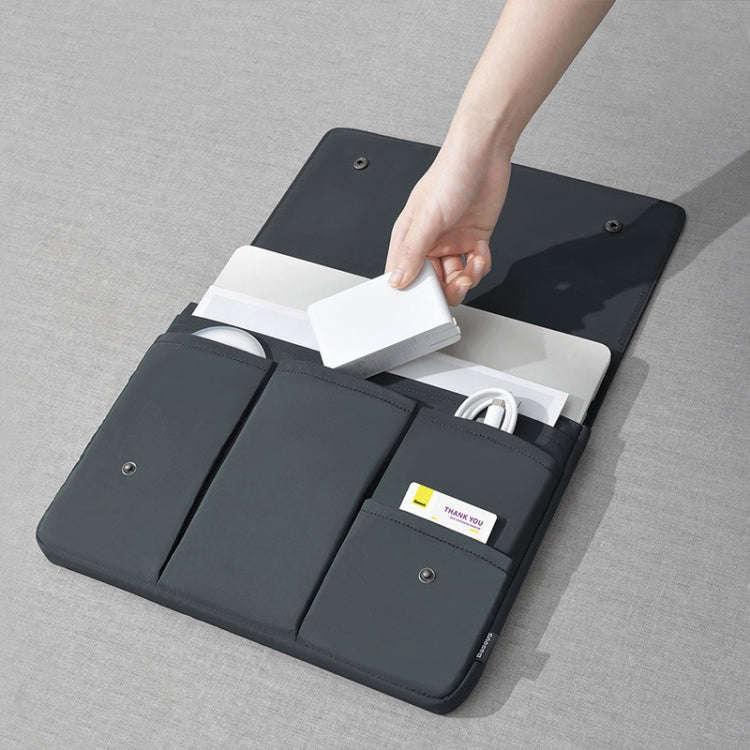 Multi-layer Waterproof and Shock-absorbing Laptop Sleeve Laptop Storage Bag, Size: 13 inch(Black)