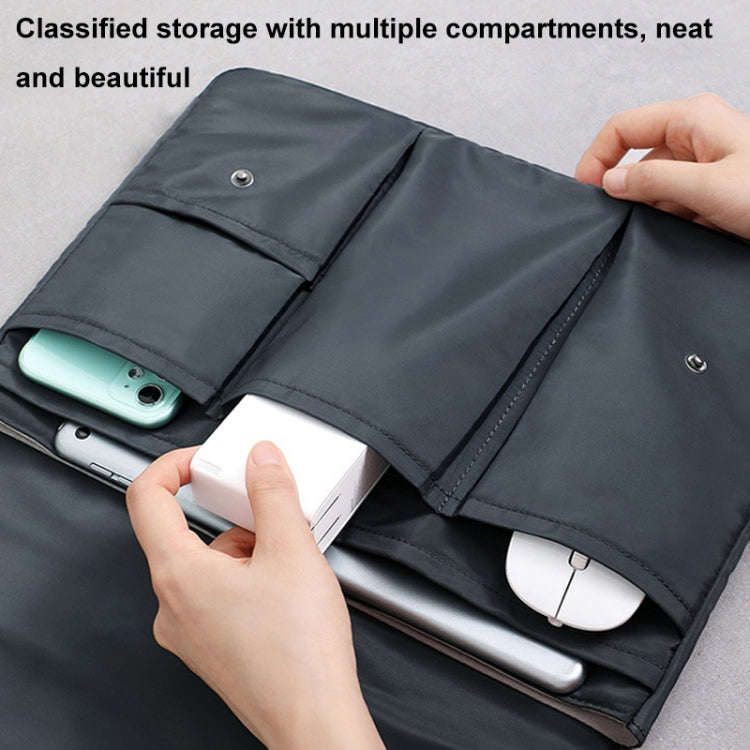 Multi-layer Waterproof and Shock-absorbing Laptop Sleeve Laptop Storage Bag, Size: 13 inch(White)