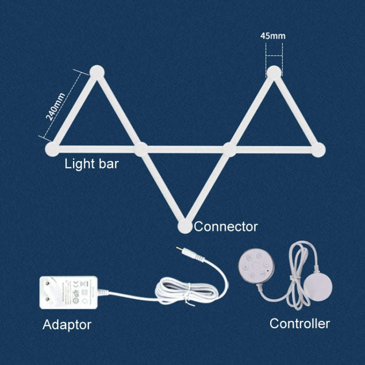JSK-P26 Smart WiFi Bluetooth Version RGB Direct Illumination Phantom Splicing Light, Support Amaz...